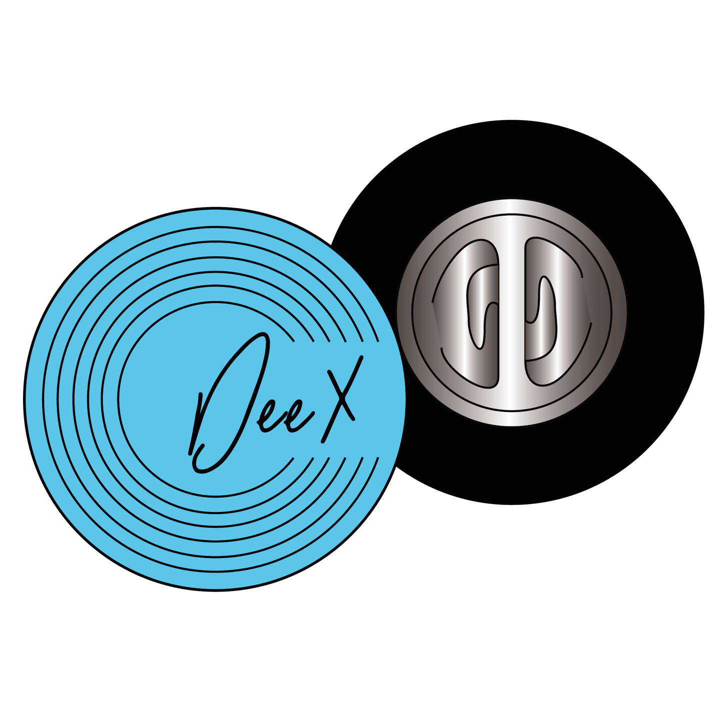 (DCL_01) 'Dee X' Enamel Pin (Blue)