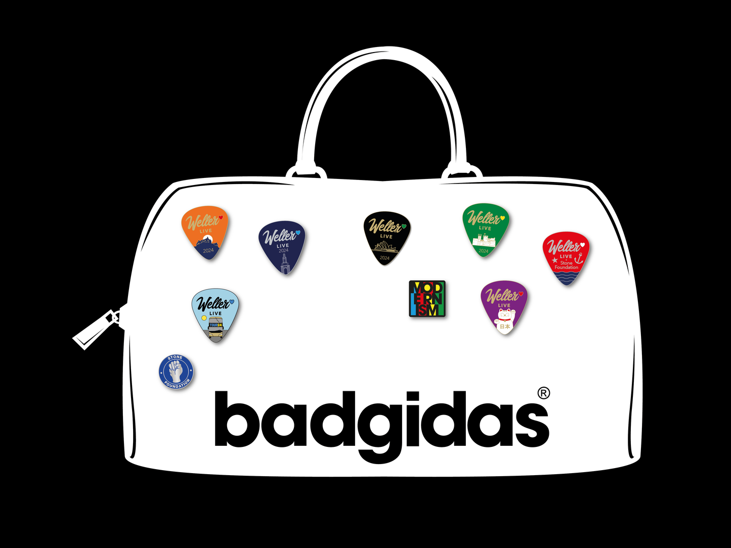 Collector's Display - 'Badgidas' (W) - Free UK P+P
