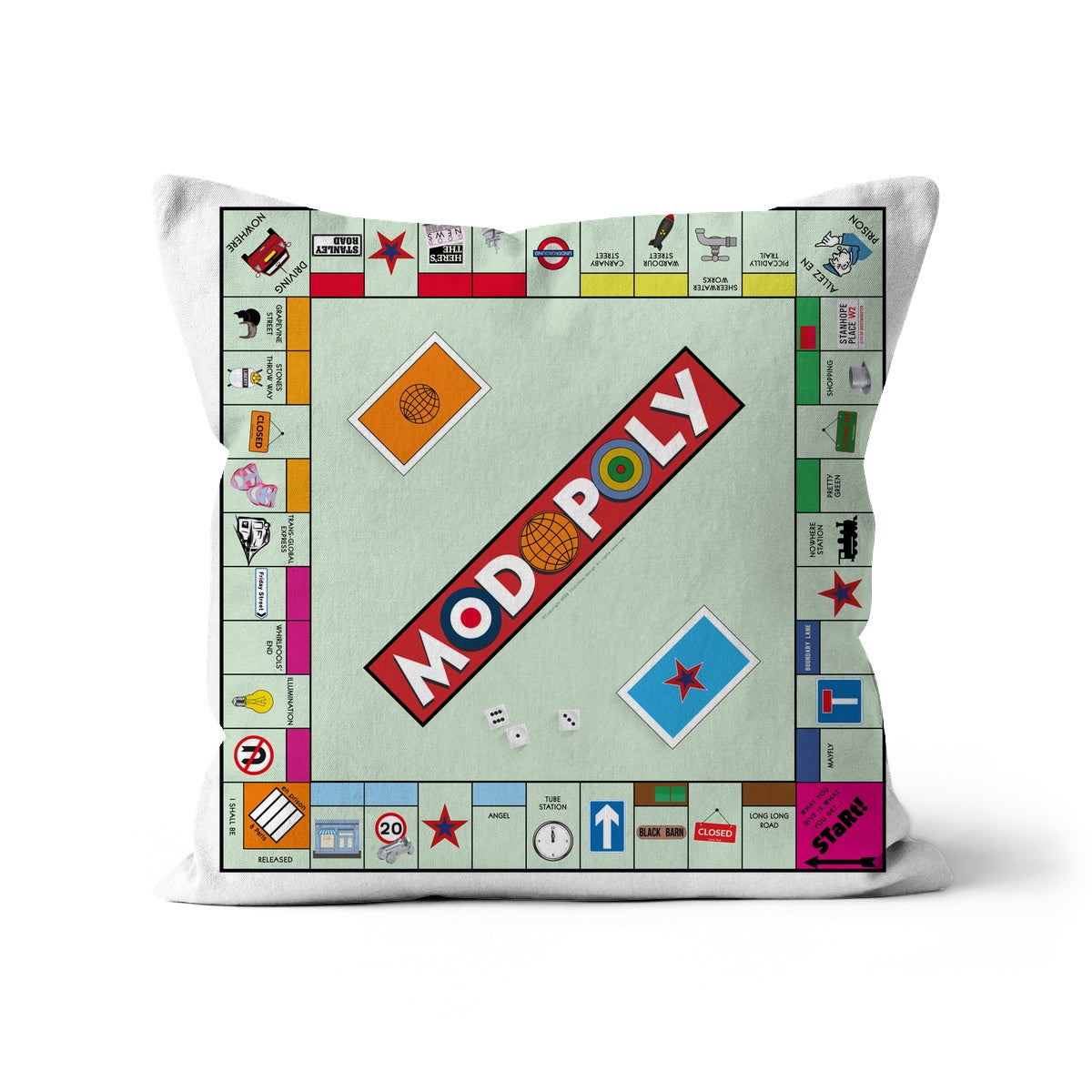'Modopoly' Cushion