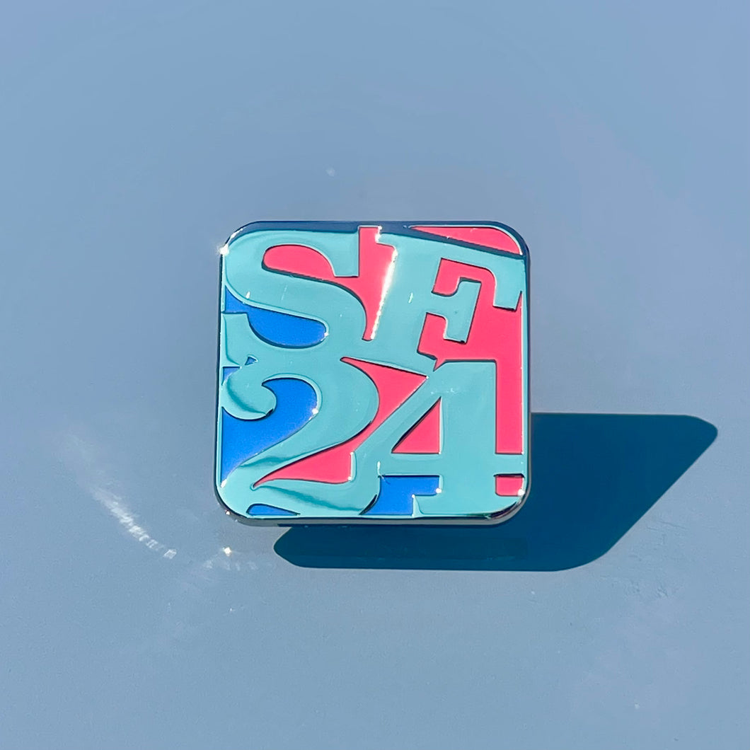 (SF_13) 'Silver SF24' Enamel Pin