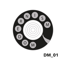 Load image into Gallery viewer, (DM_01) &#39;Dial M&#39; Enamel Pin