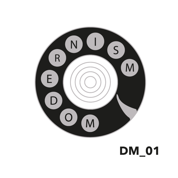 (DM_01) 'Dial M' Enamel Pin