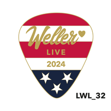 Load image into Gallery viewer, (LWL_32) &#39;US 2024&#39; Enamel Pin #LoveWellerLive