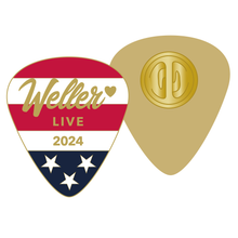 Load image into Gallery viewer, (LWL_32) &#39;US 2024&#39; Enamel Pin #LoveWellerLive