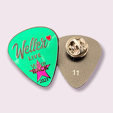 (LWL_18) 'We're BACK' Enamel Pin #LoveWellerLive